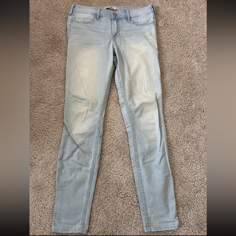 Hollister 7R Light Wash Faded Denim Jegging Jeans Y2K
